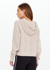 THE UPSIDE women's natural Dune Knit Hoodie is made from organic cotton. The relaxed fit hoodie features soft ribbed hem and cuffs. Designed for comfort.