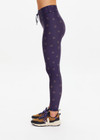 THE UPSIDE women's navy horseshoe print Cheval 28in Midi Pant is made from recycled, super soft and breathable quick-drying fabric and feature a waist drawcord.