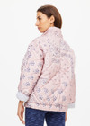 THE UPSIDE women's pink paisley Mascada Quilted Nicola Jacket is made from viscose blend. The oversized jacket features patch pockets. Designed for lifestyle wear.