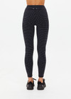 THE UPSIDE women's jacquard pinstripe Zenith 25 Inch legging is designed for a firm and supportive fit. Perfect for yoga & pilates.