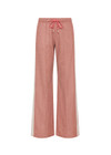 THE UPSIDE women's pink Galaxia Loretta Pant is designed for a mid to low rise straight leg fit and features elasticated waistband, drawcord and side seam pockets. Made for lifestyle.