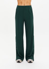 THE UPSIDE women's green Cobra Zephyr Wide Leg Pant comes in a soft fabrication with an elasticated waistband and welt pockets. Made for everyday leisure.