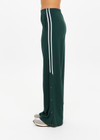THE UPSIDE women's green Cobra Zephyr Wide Leg Pant comes in a soft fabrication with an elasticated waistband and welt pockets. Made for everyday leisure.