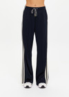 THE UPSIDE women's black Empire Marnie Wide Leg Pant is high-waisted and features a elasticated waistband with drawcord and side pockets. Made for lifestyle.