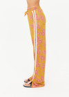 THE UPSIDE women's floral Fantasy Roma Pant is a true-to-size fit and features an elasticated waistband with a drawcord, side pockets and cream side stripes. The perfect summer wardrobe piece.