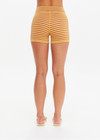 THE UPSIDE women’s stripe Naxos 3inch Spin Short is designed for a soft & comfortable fit in jacquard fabrication. Made for yoga & pilates.