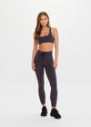 THE UPSIDE women's grey recycled Moondance 25inch legging offers a soft, supportive fit with an elastic waist drawcord in double-peached fabric. Ideal for yoga and pilates.
