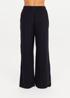 THE UPSIDE women's black recycled cotton Soho Tokio Wide Leg Pant is designed for a relaxed fit and features a soft encased elasticated waistband and wide leg. Made for lifestyle.