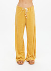 THE UPSIDE women's yellow terry towelling Cocos Charli Drawstring Pant has a low-rise straight leg fit with a soft elasticated waistband with drawcord. Perfect for everyday or holiday.
