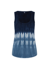 THE UPSIDE women's tie dye organic cotton Seeker Emma Knitted Tank Top is designed for a regular fit and features a tonal ribbed neckline and armholes. Made for lifestyle.