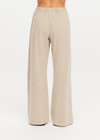 THE UPSIDE women's khaki recycled cotton Soho Tokio Wide Leg Pant is designed for a relaxed fit and features a soft encased elasticated waistband and wide leg. Made for lifestyle.