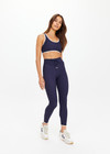 THE UPSIDE women's polka dot Spellbound Jade Racerback Bra is supportive and comfortable with removable cups and contrast cream bindings. Made for yoga & pilates.