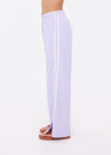 THE UPSIDE women's lilac Juliet Pant features a low-rise with side stripes, an elasticated waist, sideseam pockets and split hem detail. Made for lifestyle.