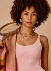 THE UPSIDE women’s pink Pointe Lace Scoop Bodysuit is fully lined with a scoop front neckline and extra low back. Made for golf and tennis.