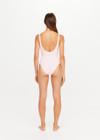 THE UPSIDE women’s pink Pointe Lace Scoop Bodysuit is fully lined with a scoop front neckline and extra low back. Made for golf and tennis.