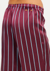 THE UPSIDE women’s stripe 100% silk Capela Charli Drawstring Pant is a low rise straight leg pant and features a soft elastic waistband, side hem splits and drawcord detail. Made for lifestyle.