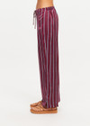 THE UPSIDE women’s stripe 100% silk Capela Charli Drawstring Pant is a low rise straight leg pant and features a soft elastic waistband, side hem splits and drawcord detail. Made for lifestyle.