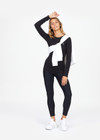 RIB CHRISSY LONG SLEEVE TOP - BLACK [USW020050]