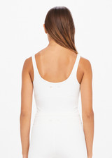 PEACHED TESS CROP - WHITE [USW021007]