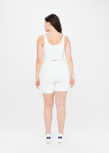 PEACHED TESS CROP - WHITE [USW021007]