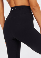 PEACHED 28IN HIGH RISE PANT - BLACK [USW023008]
