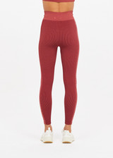 RIBBED SEAMLESS MIDI PANT - SANGRIA [USW422065]