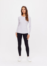 CHRISSY LONG SLEEVE - GREY MARLE [USW023013]