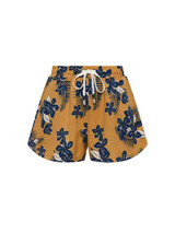 THE UPSIDE women's floral Aruba Billie Run Short is designed for a mid-rise fit and features an inner brief and elasticated waistband with pockets. Made for running.