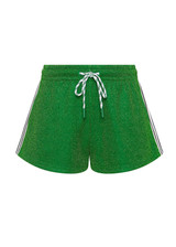 THE UPSIDE women's green Galaxia Marcella Short is designed for a mid to low rise fit and features elasticated waistband, drawcord with side seam pockets. Made for lifestyle.