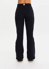 THE UPSIDE women's black Hakuba Petra Zip Flare is a true-to-size fit and offers high water repellency, high breathability and bonded fleece underside for extra warmth. Designed for Après-ski and winter wear.
