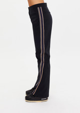 THE UPSIDE women's black Hakuba Petra Zip Flare is a true-to-size fit and offers high water repellency, high breathability and bonded fleece underside for extra warmth. Designed for Après-ski and winter wear.