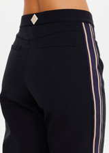 THE UPSIDE women's black Hakuba Petra Zip Flare is a true-to-size fit and offers high water repellency, high breathability and bonded fleece underside for extra warmth. Designed for Après-ski and winter wear.