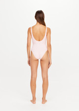 THE UPSIDE women’s pink Pointe Lace Scoop Bodysuit is fully lined with a scoop front neckline and extra low back. Made for golf and tennis.