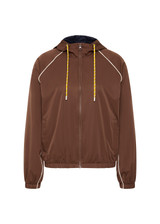 THE UPSIDE women’s brown recycled fabric Lila Zip Through Jacket is designed for a regular fit and features contrast piping, front pockets and a drawcord hem. Made for running.