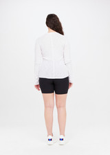 RIB CHRISSY LONG SLEEVE TOP - WHITE [USW020050]