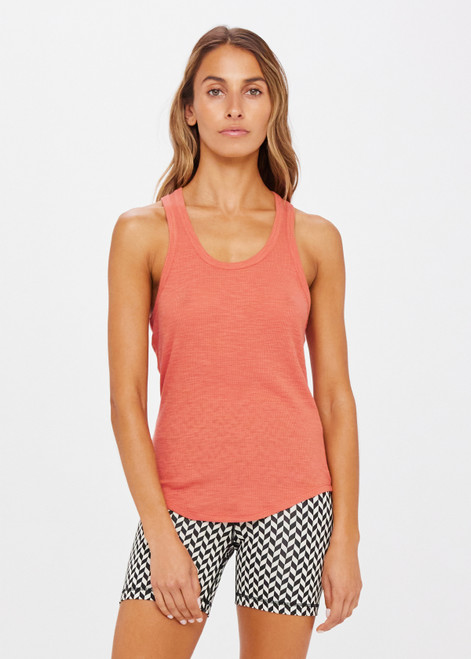 FRANKIE RIB TANK - PINK CLAY [USW223048]