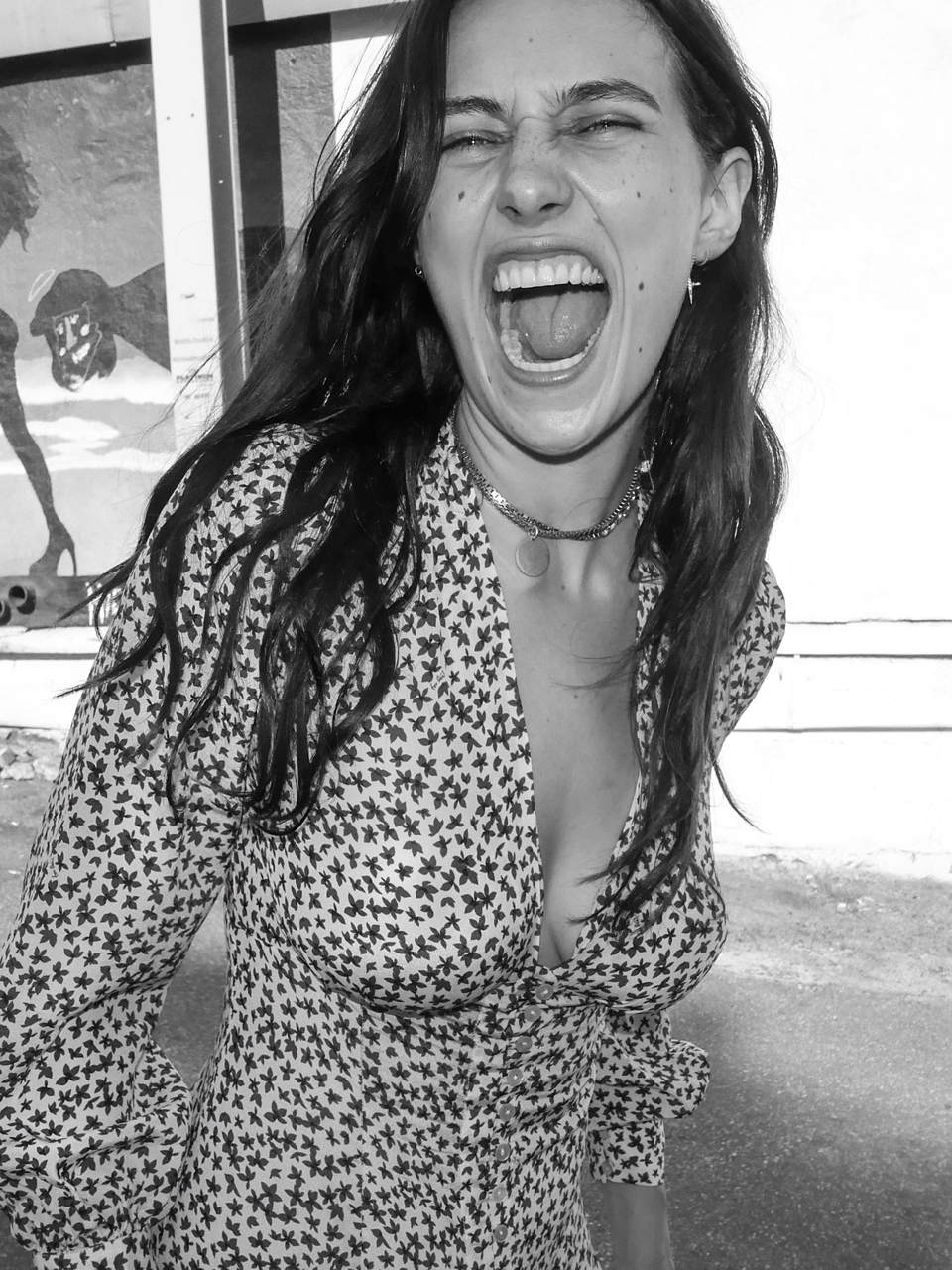 Dreamgirl Devon wearing the Vivienne Nudité dress.