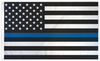 3x5ft Blue Stripe/ Black and White USA Flag