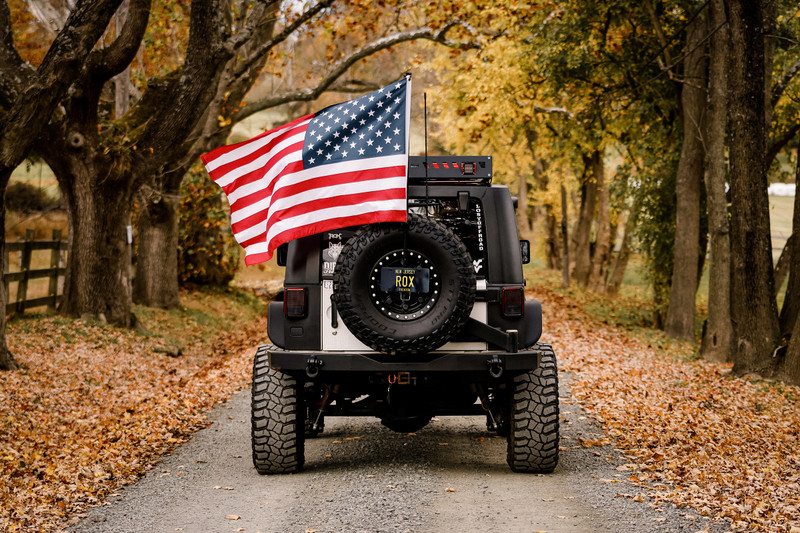 jeep jk yj tj flag mount
