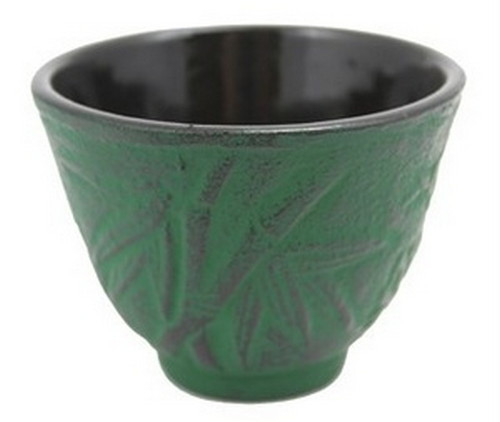 Green Bamboo Cast Iron Teacup