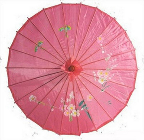 Hot Pink Oriental Parasol 32in