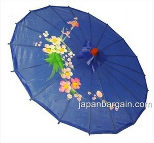 Blue Asian Parasol 22in