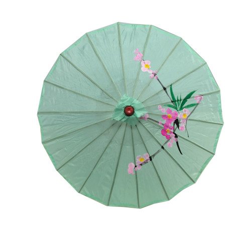 Green Oriental Parasol 32in