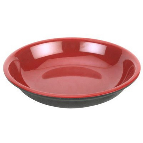 Black/Red Melamine Sauce Dishe 3.75in Dia