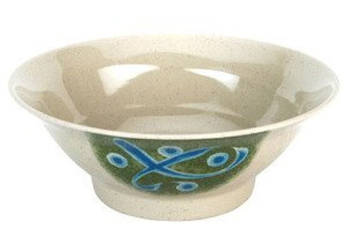 Green Melamine Ramen Noodle Bowl 8in