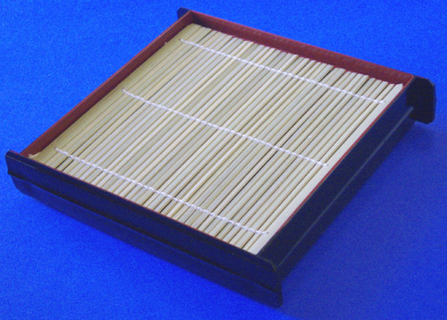 Japanese Soba Noodle Trays with Bamboo Mat Lacquered Sushi Trays Made in Japan