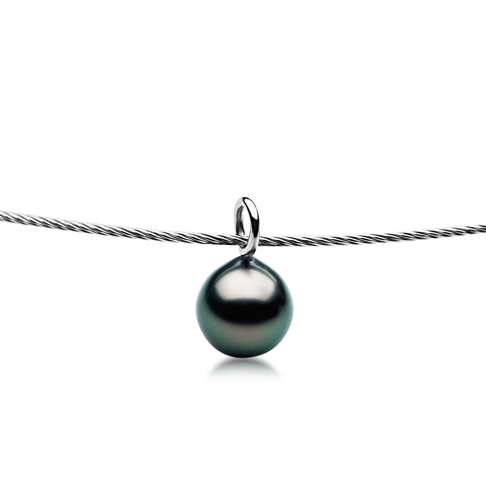 TN5 (AA+ 10mm Tahitian Black Pearl 