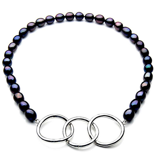 FN024 ( AAA 11mm Drop Freshwater Pearl Necklace Silver Clasp ) 30% Off selected items only Pacific Pearls