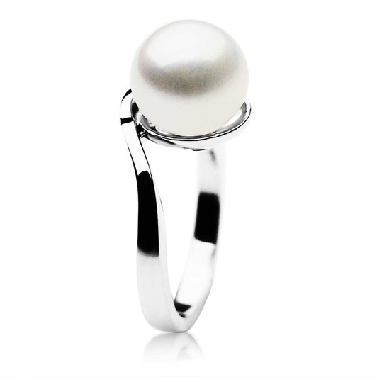 FR007-1 (AAA 11mm White Freshwater Cultured Pearl Ring set in Silver) 30% Off selected items only Pacific Pearls