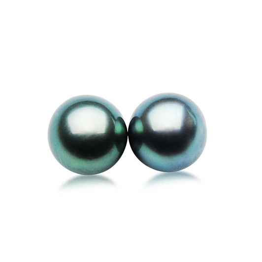 TL064 (AA 10.5mm Tahitian Black Pearl Loose Pearls Pair) $ 599 Loose Pearls Pacific Pearls